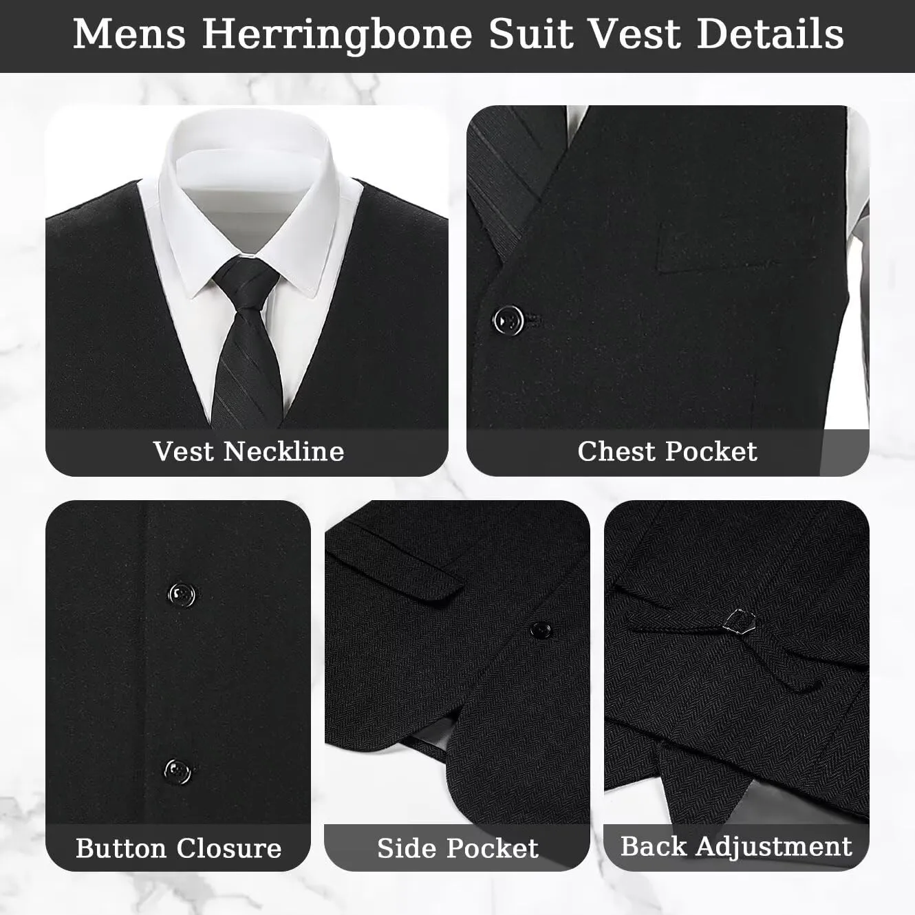 3 Pieces Retro Brown Mens Tweed Suit Slim Fit Wedding Suit Grooms Tuxedos Prom Wool Suits Jacket Vest Pants Set