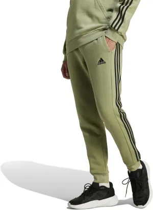 adidas Men's Essentials Fleece 3-Stripes Tapered Cuff Pants