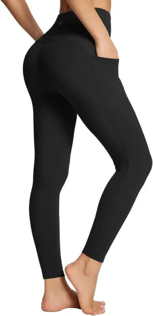 baleaf Women's Leggings with Pockets Tummy Control Workout High Waisted Athletic Running 7/8 Ultra Soft Gym Yoga Ankle Pants