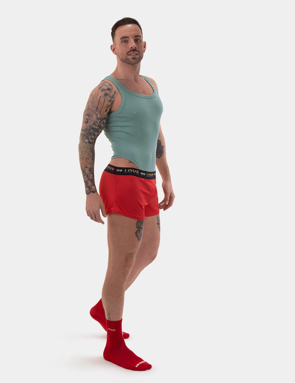 Barcode Berlin Riva Shorts Red