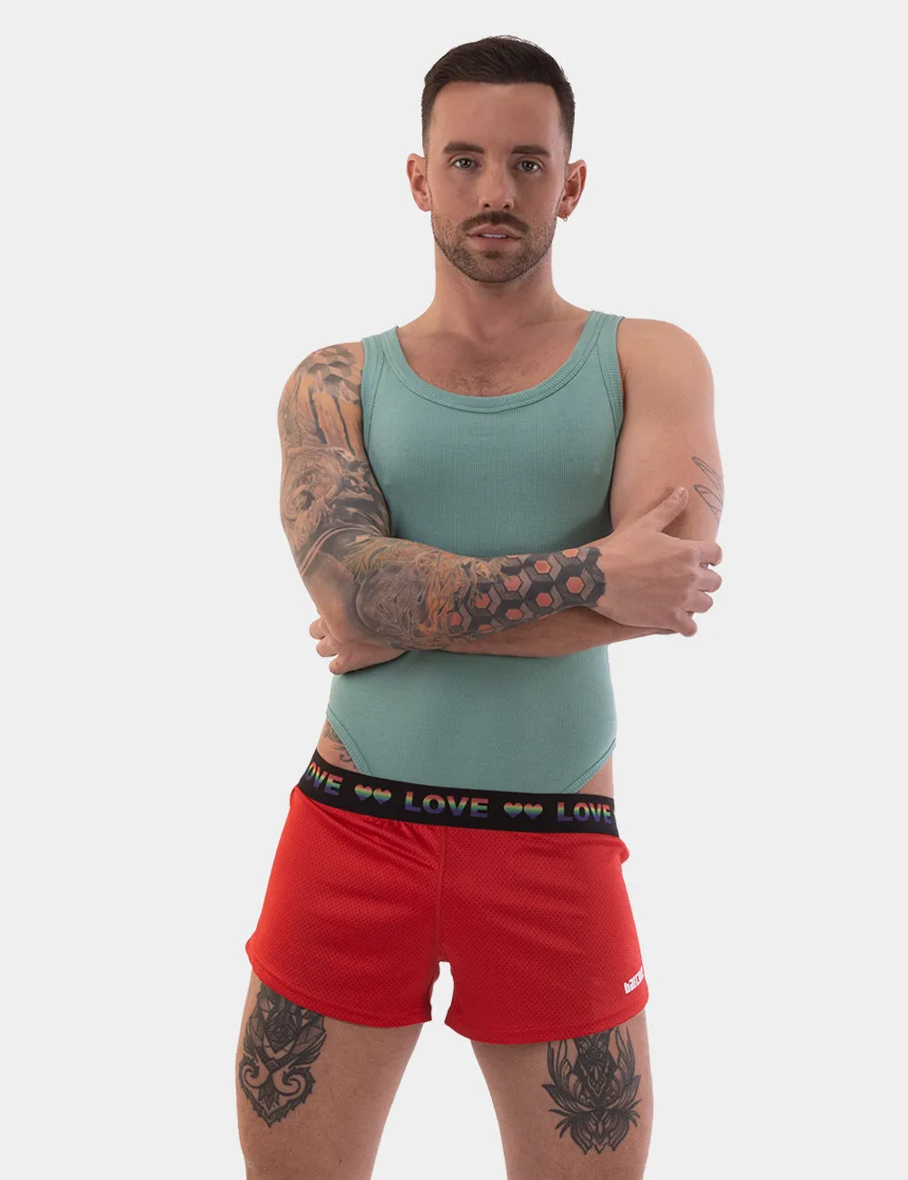 Barcode Berlin Riva Shorts Red