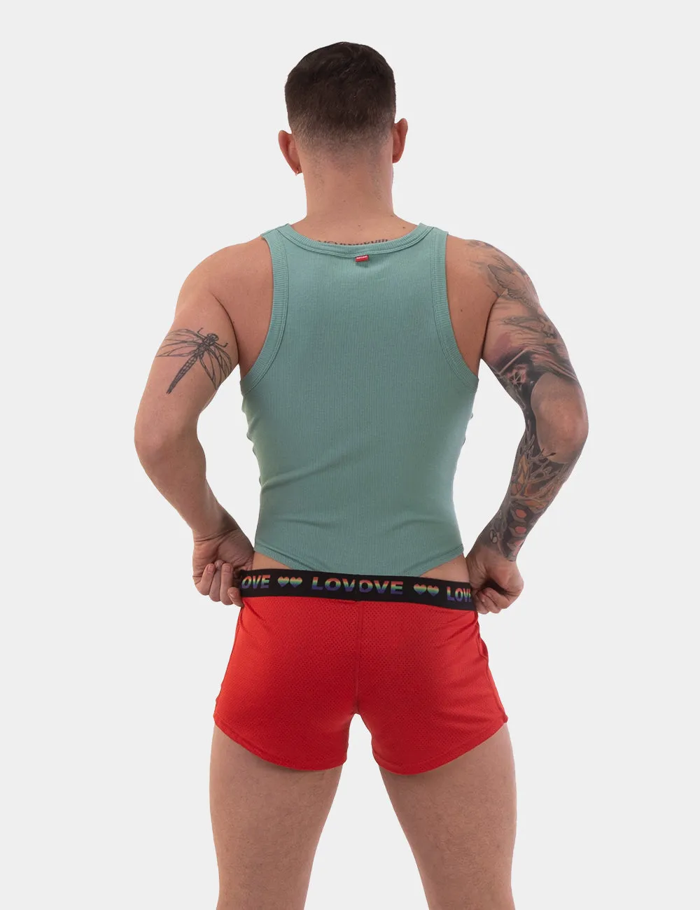 Barcode Berlin Riva Shorts Red