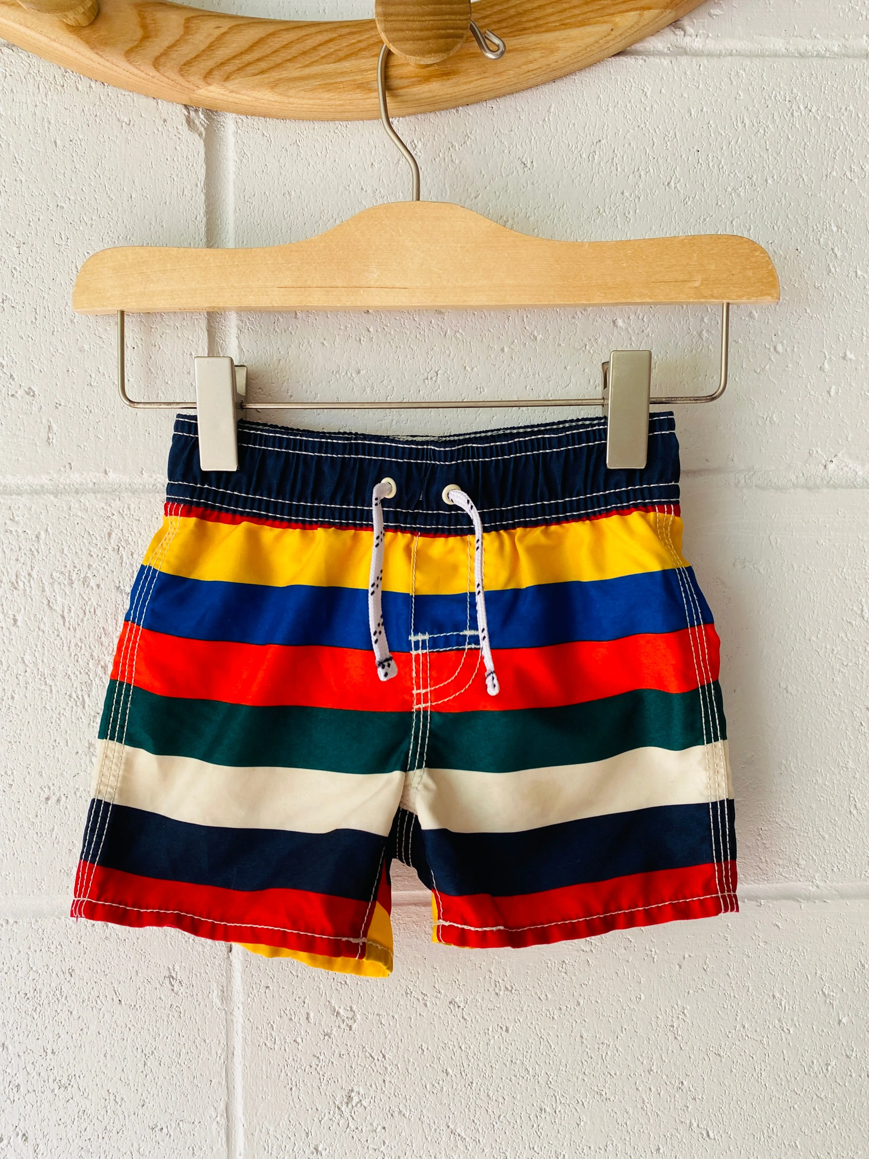 Bold Stripe Swim Trunks, 12-18 months