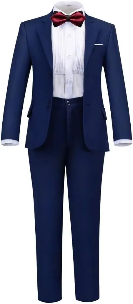 Boys Formal Suit Set Complete Outfit Slim Fit Tuxedo for Boy