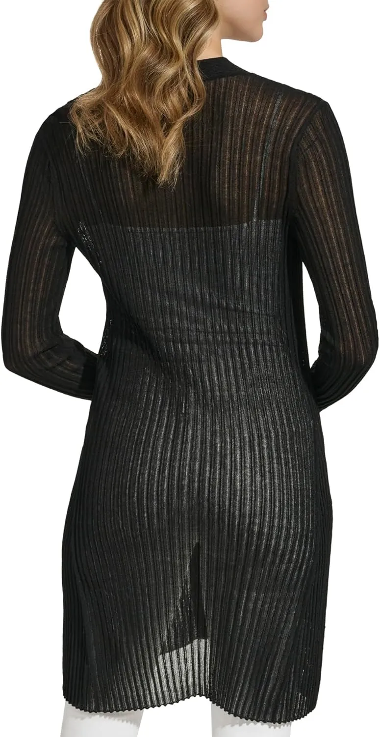 Calvin Klein Women's Sheer Long Cardigan