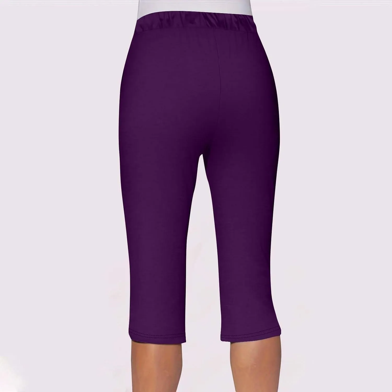 Capri Leggings for Women Knee Length Petite 2025 Summer High Waisted Athletic Workout Yoga Pants with Pockets