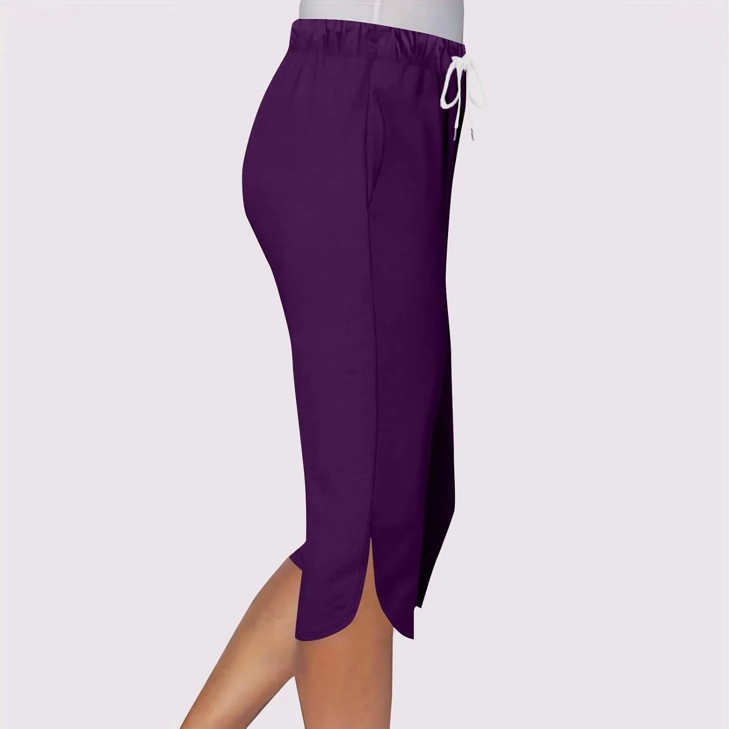 Capri Leggings for Women Knee Length Petite 2025 Summer High Waisted Athletic Workout Yoga Pants with Pockets