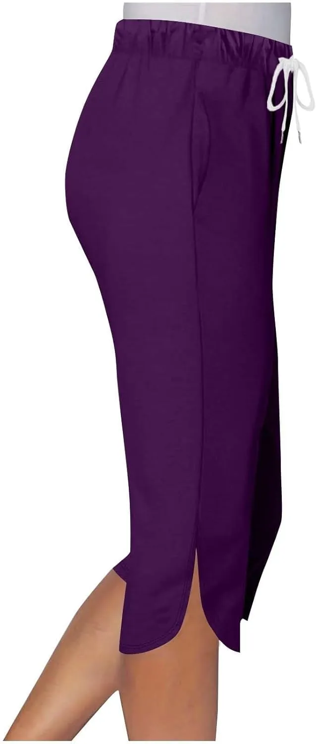 Capri Leggings for Women Knee Length Petite 2025 Summer High Waisted Athletic Workout Yoga Pants with Pockets