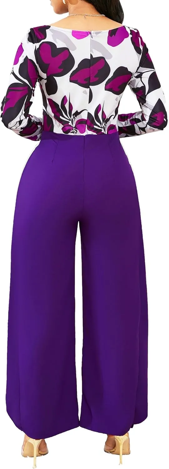Casua Jumpsuit for Women Sexy Hight Waist Straight Long Pants Wide Leg Pants Womens One Piece Outfits