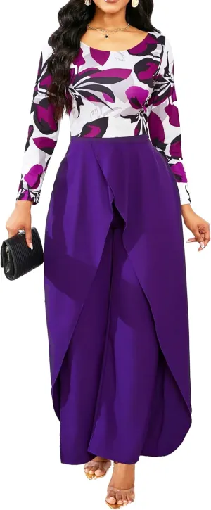 Casua Jumpsuit for Women Sexy Hight Waist Straight Long Pants Wide Leg Pants Womens One Piece Outfits