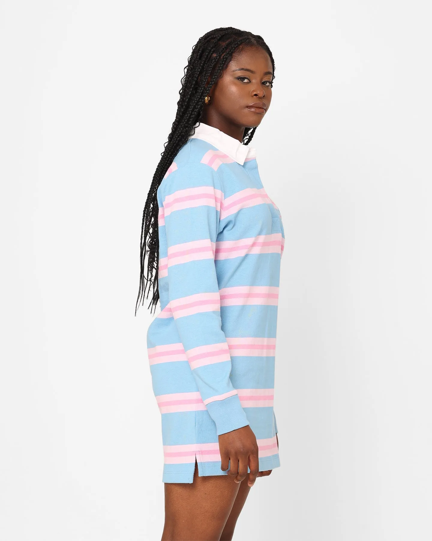 Champion Women's Heritage Rugby Long Sleeve Dress Stripe 7v5