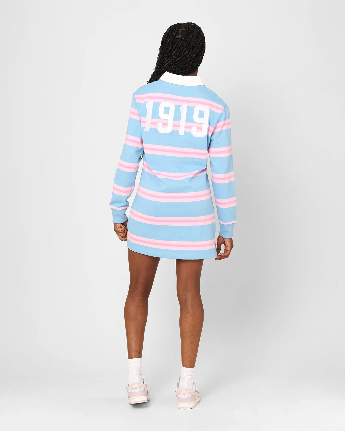 Champion Women's Heritage Rugby Long Sleeve Dress Stripe 7v5