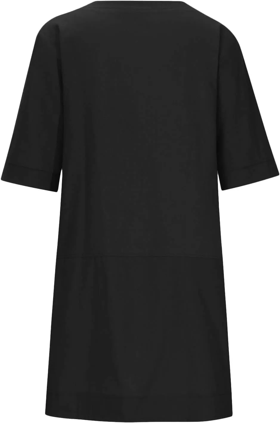 Cotton Linen Dresses for Women Casual Summer 2023 Fashion t-Shirt Midi Dress Half Sleeve Crewneck Loose Baggy Sundress