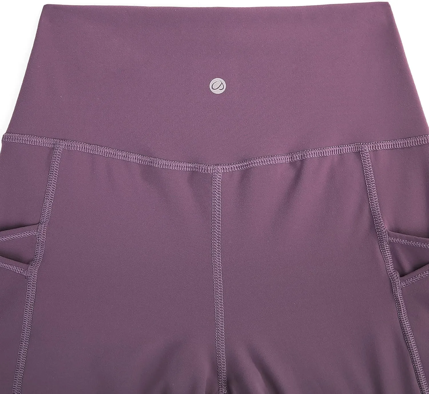 CRZ YOGA Ulti-Dry Workout Leggings for Women 25'' - No Front Seam Yoga Pants with Pockets High Waisted Fitness Gym Tights
