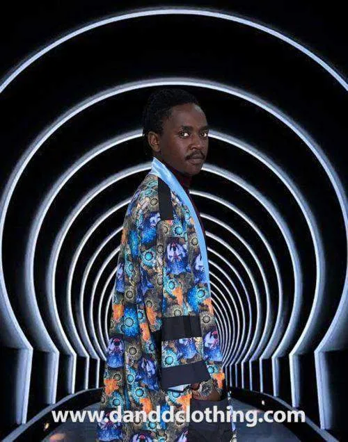 D&D Wolf Print Kimono Jacket