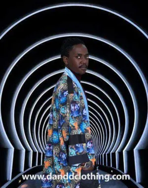 D&D Wolf Print Kimono Jacket