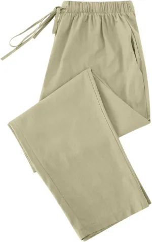 DASAYO Linen Pants Women Drawstring Elastic Waist Ankle Length Straight Leg Pants with Pockets Summer Outfits Fahsion 2025