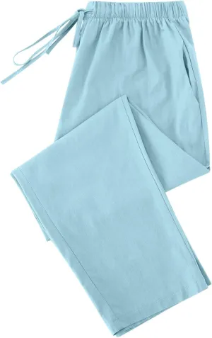 DASAYO Linen Pants Women Drawstring Elastic Waist Ankle Length Straight Leg Pants with Pockets Summer Outfits Fahsion 2025