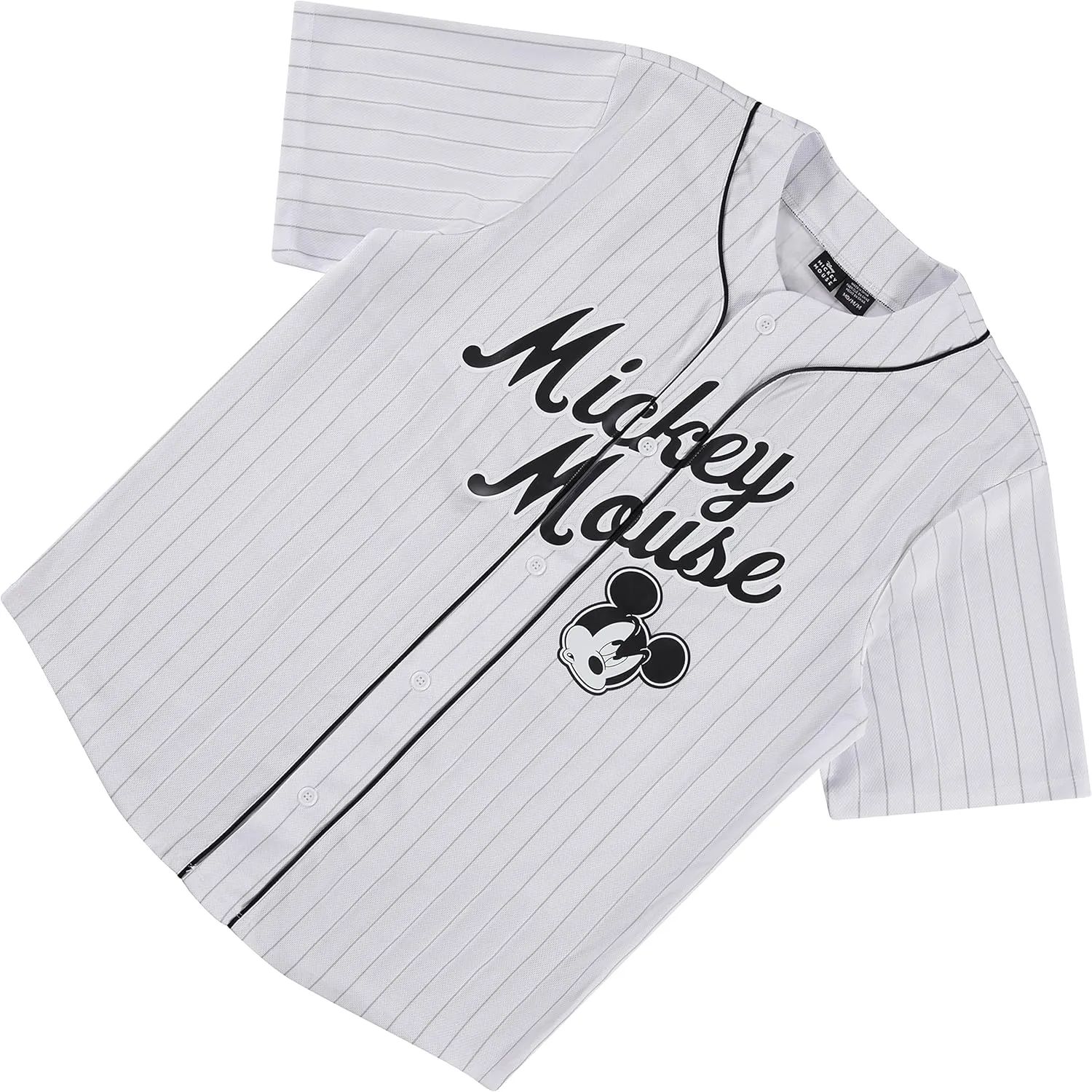 Disney Mickey Mouse Men's Baseball Jersey - Mens Classic Mickey Mouse, Donald Duck and Buzz Lightyear Baseball Jersey Shirt