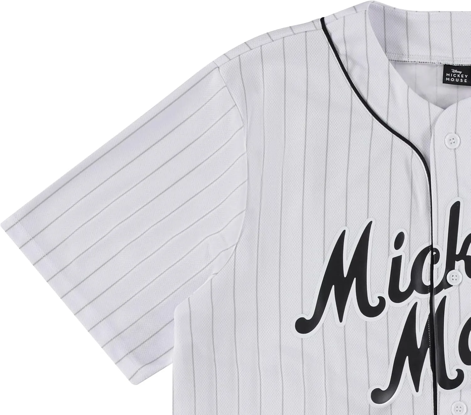 Disney Mickey Mouse Men's Baseball Jersey - Mens Classic Mickey Mouse, Donald Duck and Buzz Lightyear Baseball Jersey Shirt