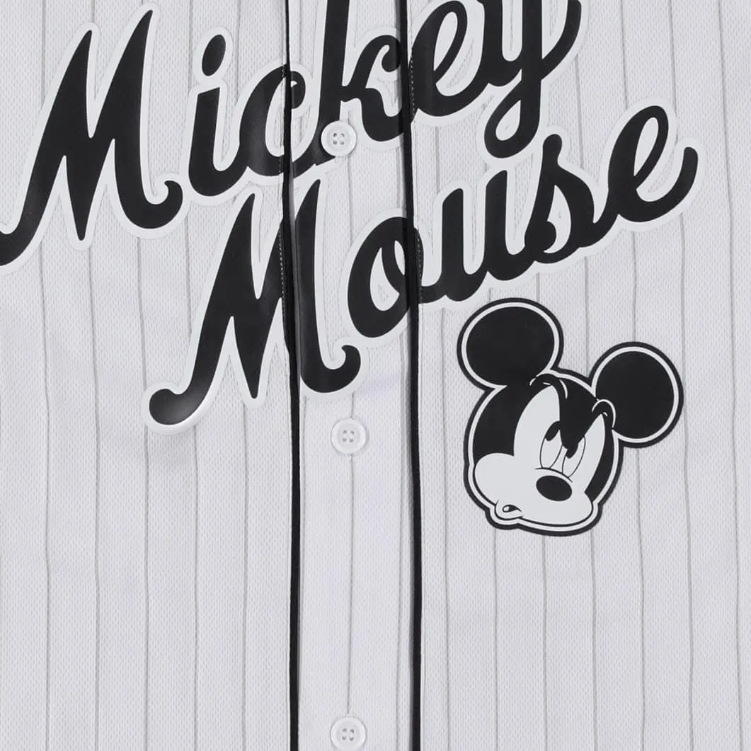 Disney Mickey Mouse Men's Baseball Jersey - Mens Classic Mickey Mouse, Donald Duck and Buzz Lightyear Baseball Jersey Shirt