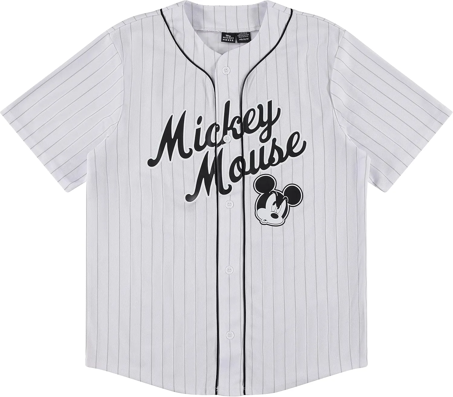 Disney Mickey Mouse Men's Baseball Jersey - Mens Classic Mickey Mouse, Donald Duck and Buzz Lightyear Baseball Jersey Shirt