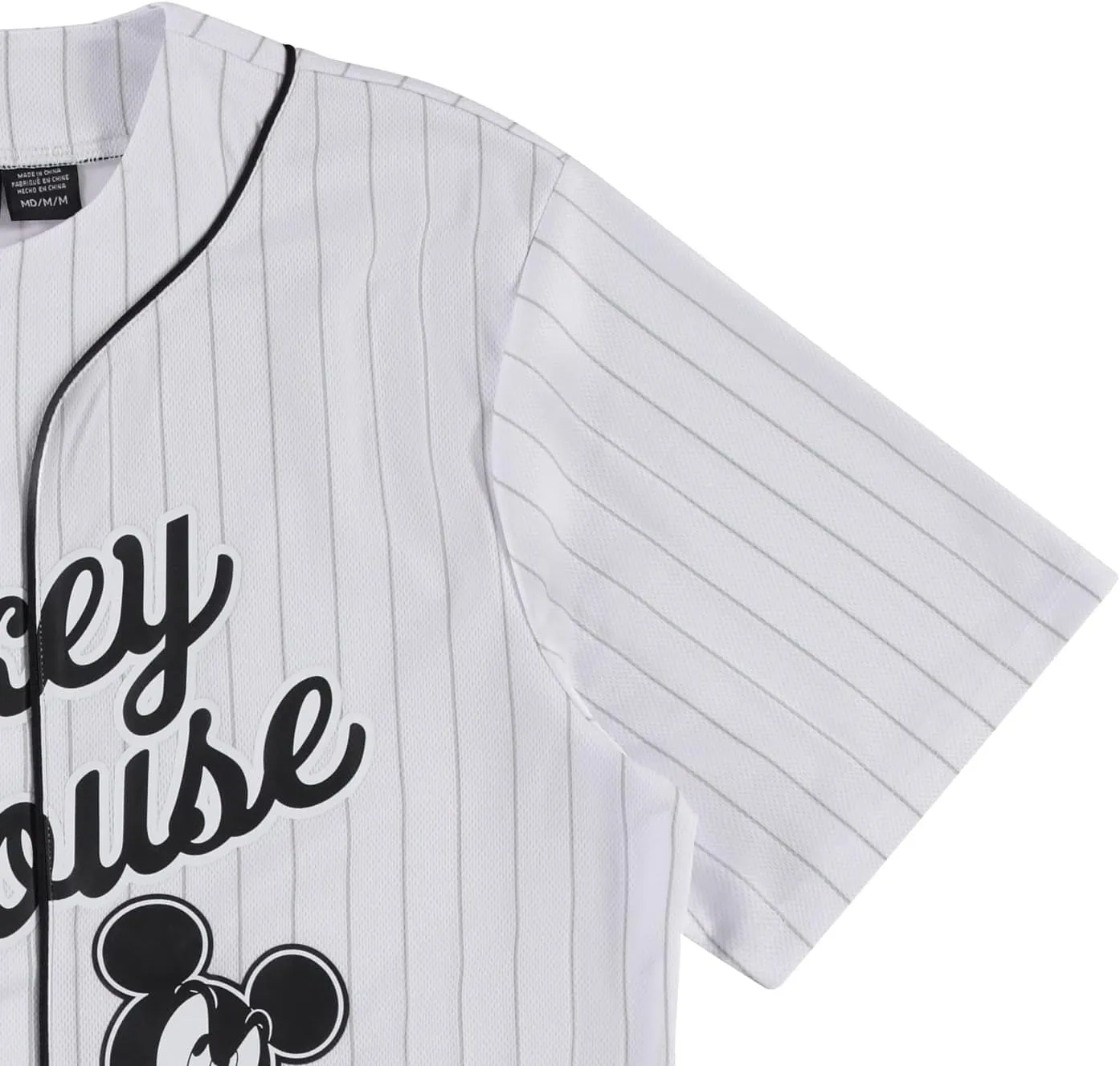 Disney Mickey Mouse Men's Baseball Jersey - Mens Classic Mickey Mouse, Donald Duck and Buzz Lightyear Baseball Jersey Shirt