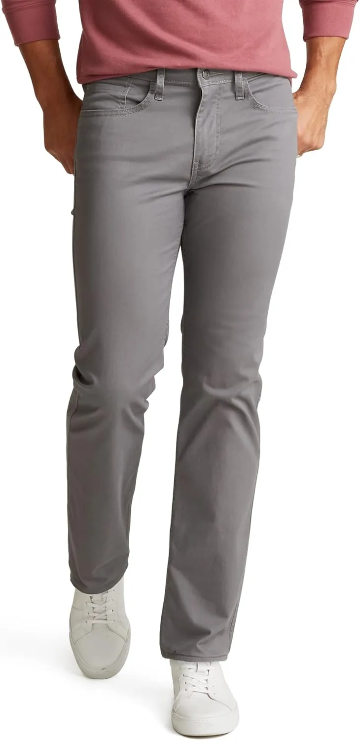 Dockers Men's Straight Fit Jean Cut All Seasons Tech Pants (Standard and Big & Tall), Burma Grey, 32W x 29L