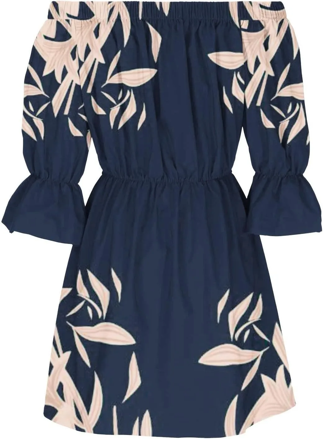 Eduavar Summer Dresses for Women 2024, Beach Dresses for Women 2024 Vacation Sexy Off Shoulder Mini Dress Casual Loose Dress