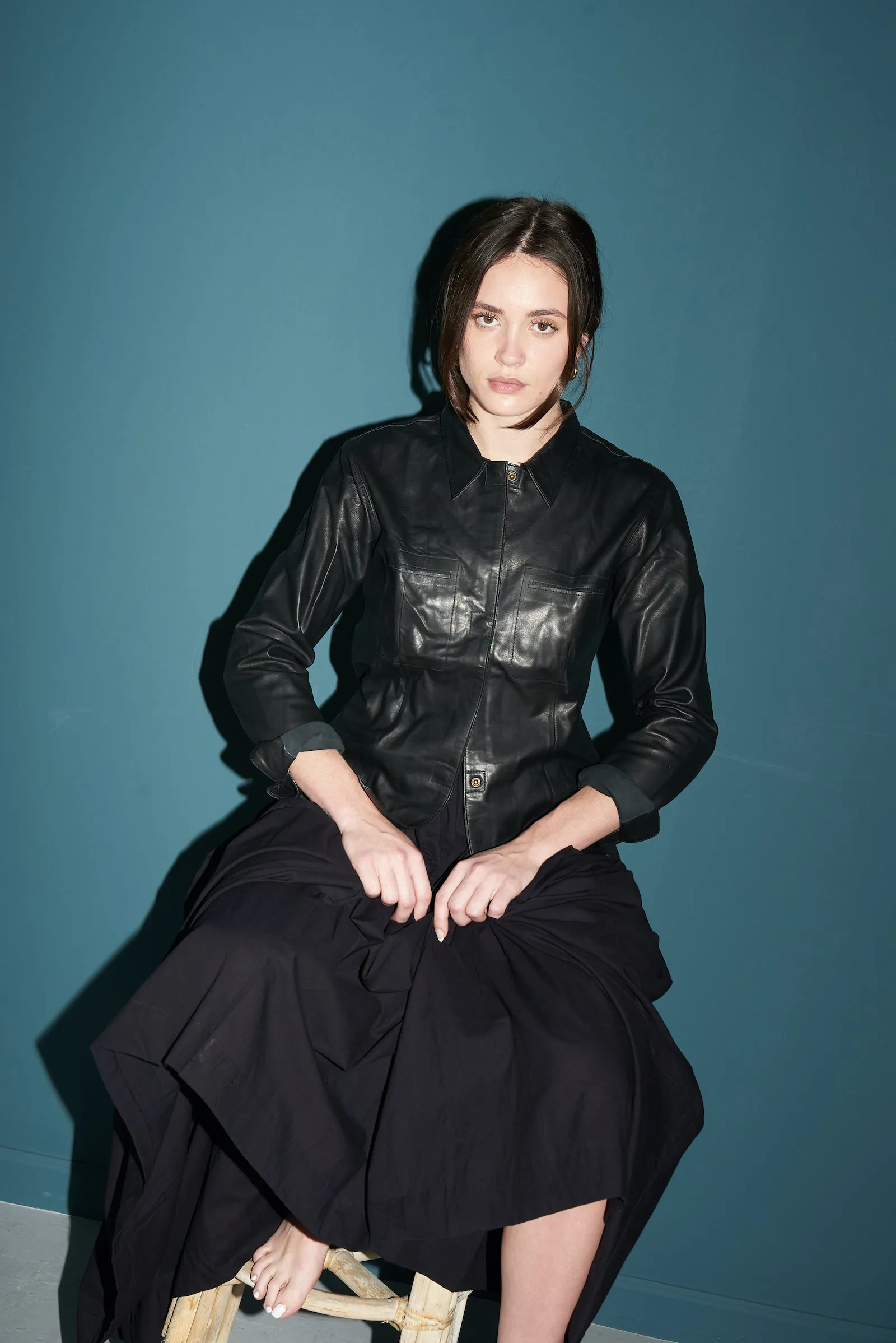 Hala Leather Shirt