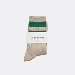 Her Varsity Socks (Green)
