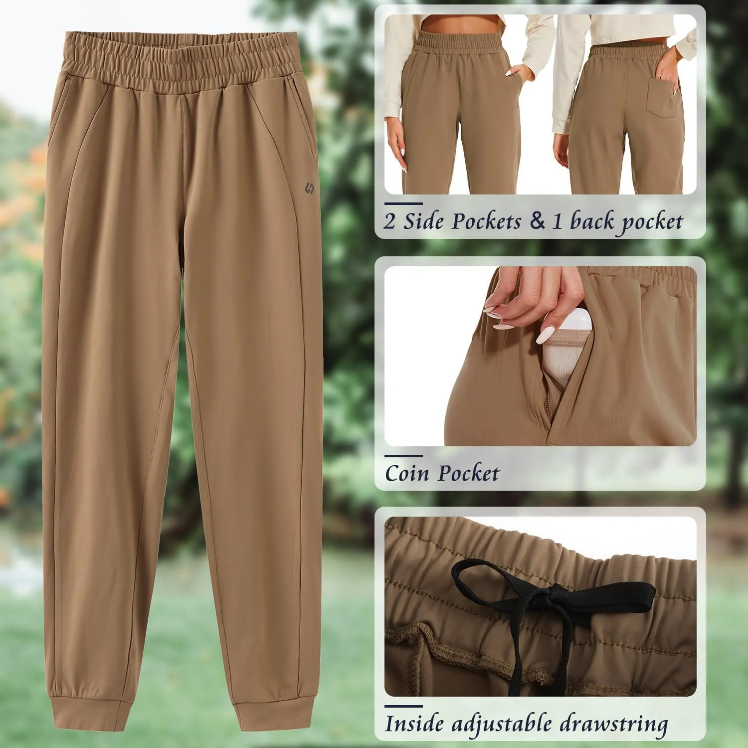 HOdo 32"/34"/36" Inseam Womens Tall Sweatpants Fleece Lined Long Joggers Workout Pants with Pockets