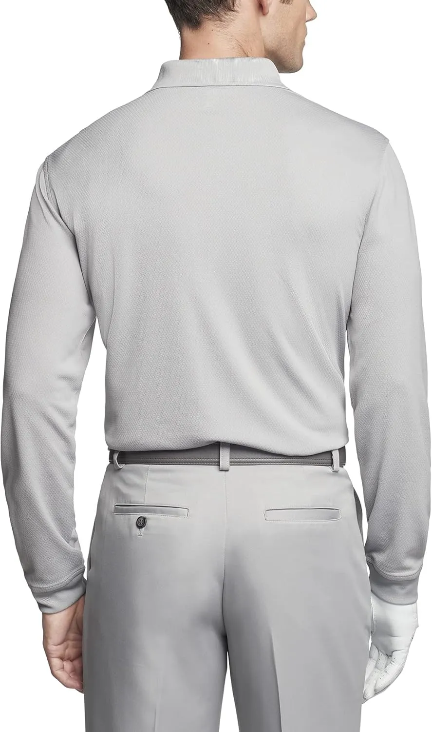IZOD Men's Golf Long Sleeve Tournament Polo Shirt