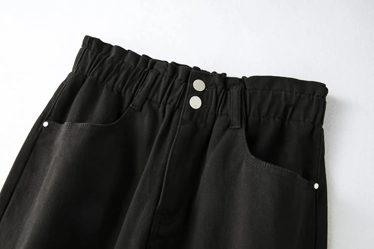 LEIJIJEANS Plus Size Khaki Jeans for Women Tapered Women Jeans Full Length Mom High Waist Tall Loose Harem Denim Pants