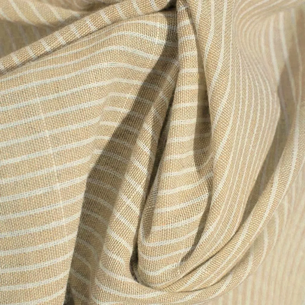 Linen Dresses for Women Summer Striped Sleeveless Crewneck Midi Dresses Casual Tshirt Dress with Pockets