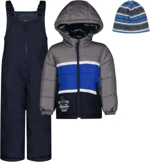 LONDON FOG Baby Boys' 2-Piece Snow Pant & Jacket Snowsuit