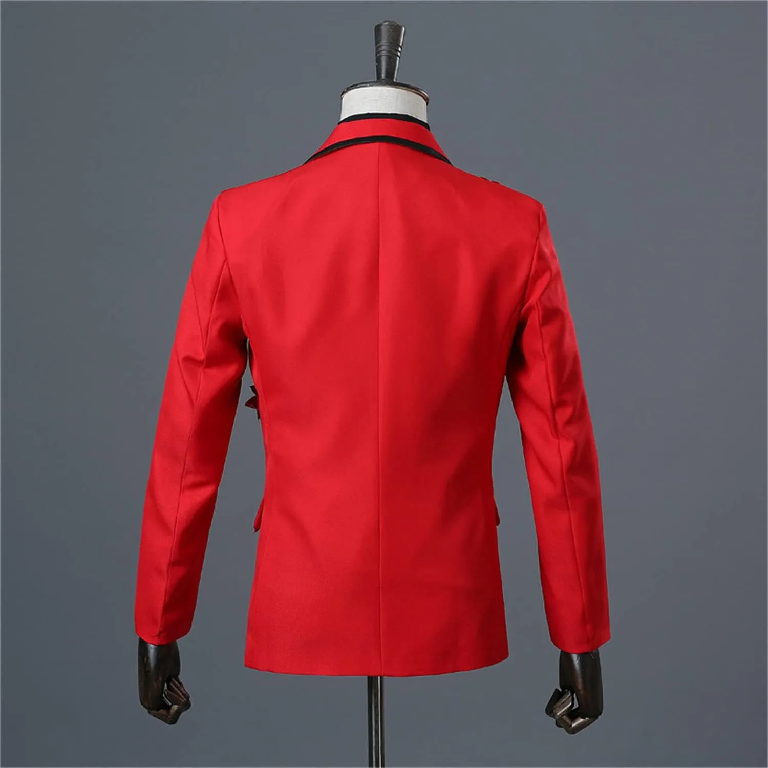 Mens 2 Pieces Luxury Embroidered Suits 1 Button Print Dinner Tuxedo Jacket Prom Wedding Elegant Blazer Dress Suit