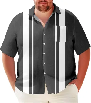 Men's Big & Tall Hawaiian Shirt, Retro Y2K Quick-Dry Oversized Summer