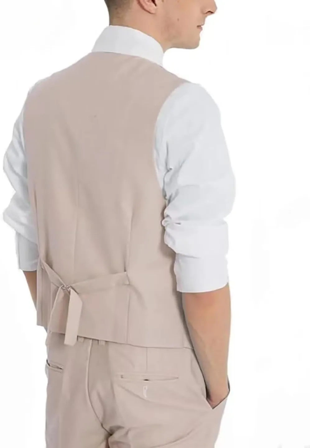 Men's Slim Fit 3 Piece Suit Set One Button Business Blazer Jacket Vest Pants Party Prom Tuxedo Men Wedding Suits