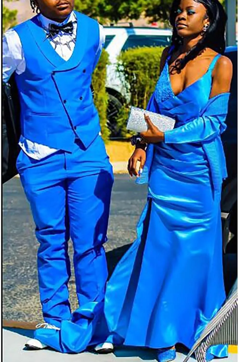 Men's Slim Fit 3 Piece Suit Set One Button Business Blazer Jacket Vest Pants Party Prom Tuxedo Men Wedding Suits