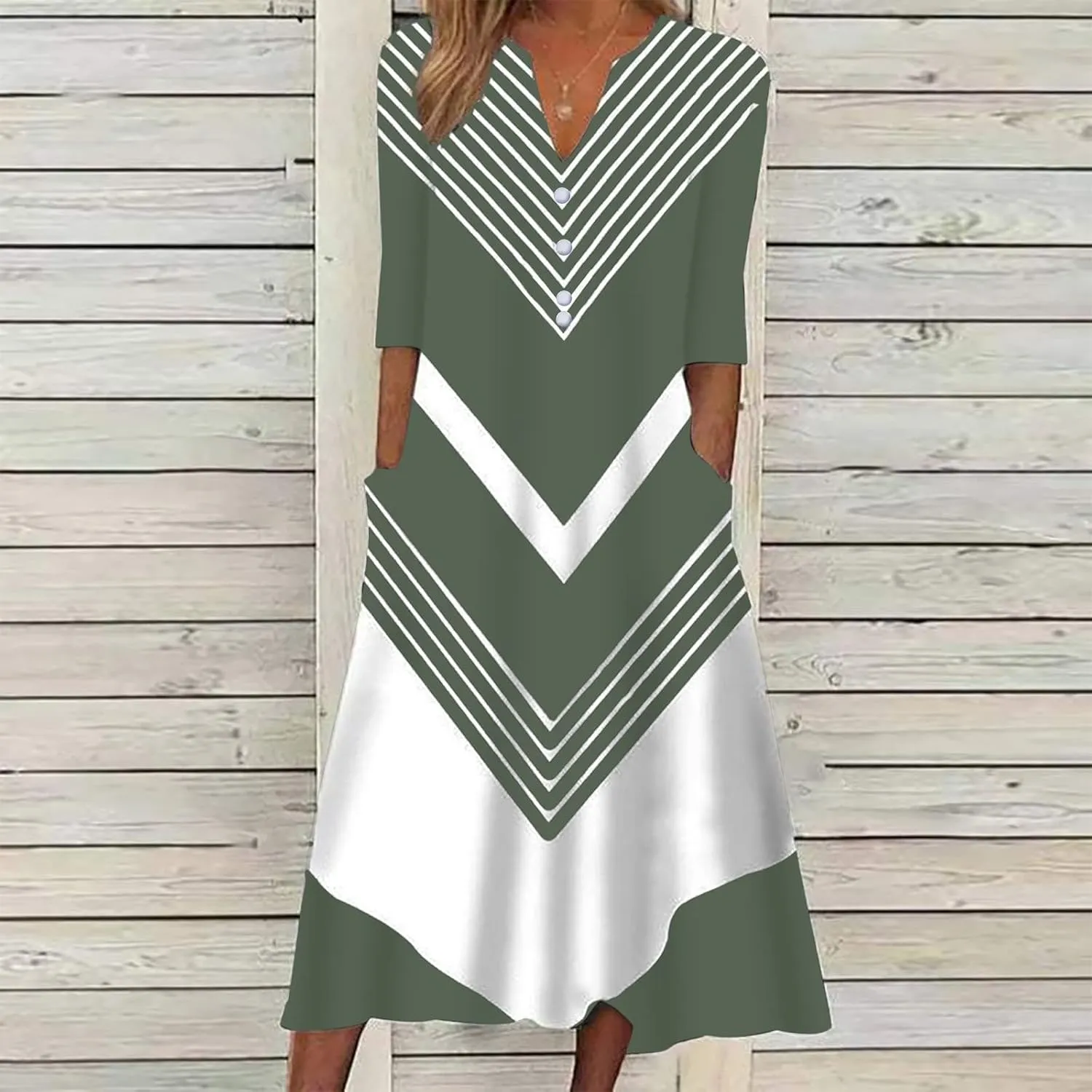 SMIDOW Summer Maxi Dresses for Women 2023 Casual Beach Tshirt Long Dress Printed Short Sleeve v Neck Flowy Sundress