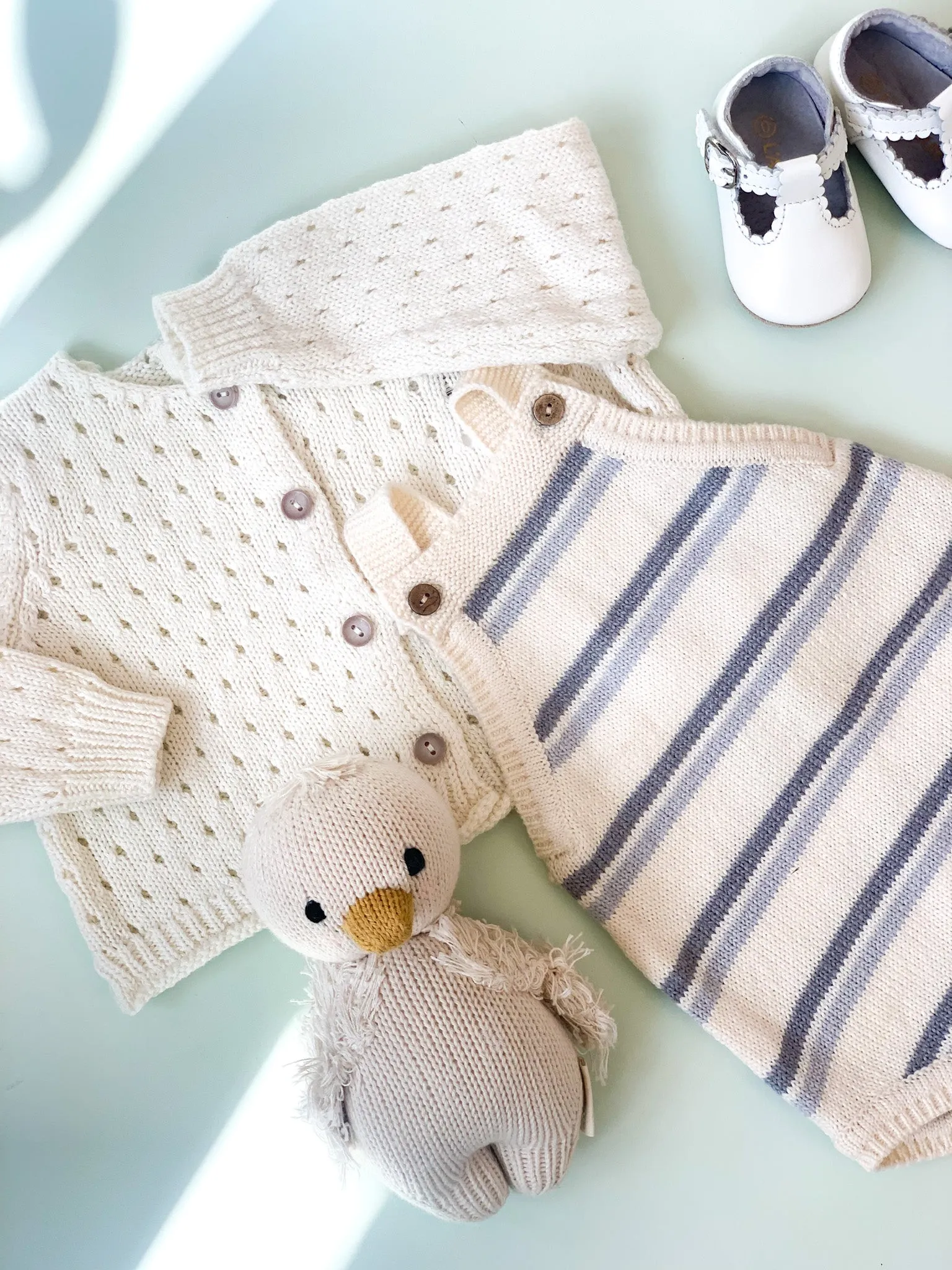 Tatum Romper, Blue Stripe