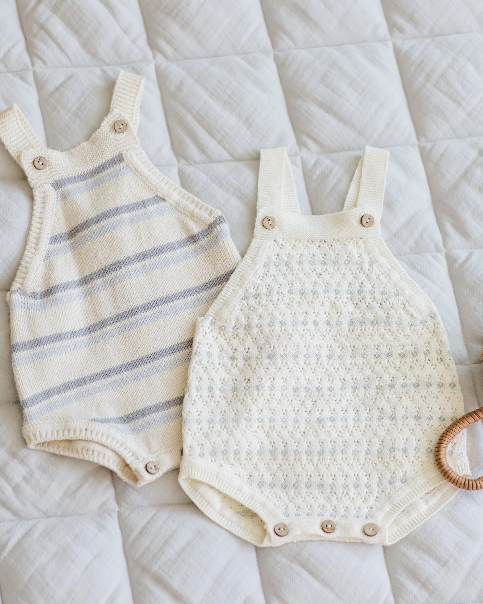 Tatum Romper, Blue Stripe