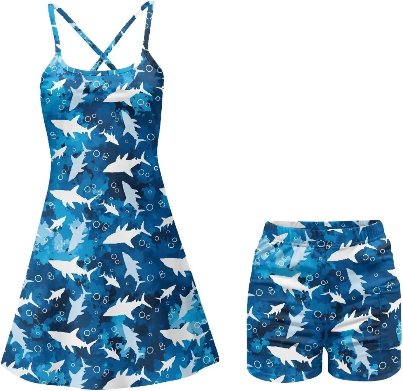 Tennis Dress for Women Summer Casual 2 in 1 Golf Skort Sport Workout Athletic Outfits with Built in Short XS-2XL
