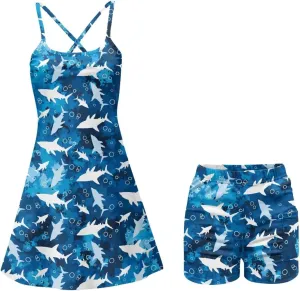 Tennis Dress for Women Summer Casual 2 in 1 Golf Skort Sport Workout Athletic Outfits with Built in Short XS-2XL