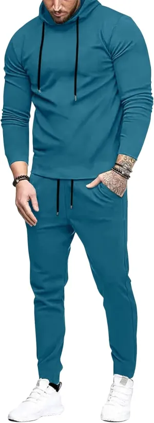 Uni Clau Men's Tracksuit 2 Piece Set Sweatsuits hoodies and Sweatpants Athletic jogging suits sets Casual