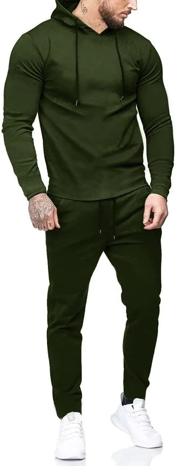 Uni Clau Men's Tracksuit 2 Piece Set Sweatsuits hoodies and Sweatpants Athletic jogging suits sets Casual