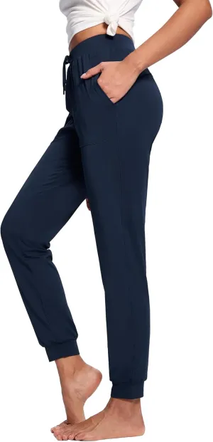 Women's 31"/33"/35"/37" Tall Inseam Joggers Running Sweatpants Pockets Tapered Athletic Workout Lounge Pants