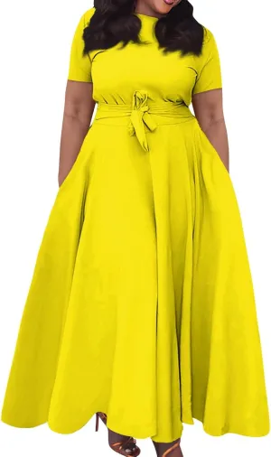 Womens Summer Dresses Summer Casual Aline Short Sleeve Dress Floral Beach Midi Dresses Flowy Tshirt Dress with Pockets